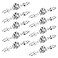 Sumnacon Drawer Dresser Knobs Pull Handles Crystal Glass Diamond Decorative Knobs with Plate Cabinet Cupboard Door Knobs with Screws for Kitchen Bathroom Office Decoration Pack of 10