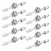 Sumnacon Drawer Dresser Knobs Pull Handles Crystal Glass Diamond Decorative Knobs with Plate Cabinet Cupboard Door Knobs with Screws for Kitchen Bathroom Office Decoration Pack of 10