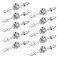 Sumnacon Drawer Dresser Knobs Pull Handles Crystal Glass Diamond Decorative Knobs with Plate Cabinet Cupboard Door Knobs with Screws for Kitchen Bathroom Office Decoration Pack of 10