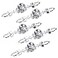 Sumnacon Drawer Dresser Knobs Pull Handles Crystal Glass Diamond Decorative Knobs with Plate Cabinet Cupboard Door Knobs with Screws for Kitchen Bathroom Office Decoration Pack of 5