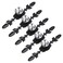 Sumnacon 5 Pcs 67 Drawer Dresser Knobs Pull Handles Crystal Glass Diamond Decorative Knobs with Plate Cabinet Cupboard Door Knobs with Screws for Kitchen Bathroom Office Decoration Black
