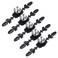 Sumnacon 5 Pcs 67 Drawer Dresser Knobs Pull Handles Crystal Glass Diamond Decorative Knobs with Plate Cabinet Cupboard Door Knobs with Screws for Kitchen Bathroom Office Decoration Black