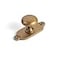 Goo-Ki GooKi Antique Brass Zinc Alloy Cabinet Knob with Backplate Single Hole Center Cabinet Pull Hardware for Bedroom Kitchen 2 Pack8611G013