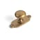Goo-Ki GooKi Antique Brass Zinc Alloy Cabinet Knob with Backplate Single Hole Center Cabinet Pull Hardware for Bedroom Kitchen 2 Pack8611G013
