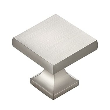 Home Expert 15 Pack Silver Knobs for Dresser Drawers and Cabinets Brushed Square Drawer Pulls