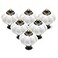 Seimneire 12pcs White Vintage Ceramic Cabinet Knobs Dresser Drawer Door Pulls with Mounting Screws