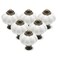 Seimneire 12pcs White Vintage Ceramic Cabinet Knobs Dresser Drawer Door Pulls with Mounting Screws