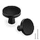 goldenwarm 20 Pack Matte Black Cabinet Knobs for Kitchen Hardware Handles Round Dresser Drawer Knob for Closet Bifold Modern Cabinets Pulls127 Inch