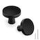 goldenwarm 20 Pack Matte Black Cabinet Knobs for Kitchen Hardware Handles Round Dresser Drawer Knob for Closet Bifold Modern Cabinets Pulls127 Inch