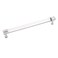 Hickory Hardware 1 Pack Solid Core Kitchen Cabinet Pulls Luxury Cabinet Handles Hardware for Doors Dresser Drawers 81316 Inch 224mm Hole Center Crysacrylic with Chrome Midway Collection