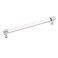 Hickory Hardware 1 Pack Solid Core Kitchen Cabinet Pulls Luxury Cabinet Handles Hardware for Doors Dresser Drawers 81316 Inch 224mm Hole Center Crysacrylic with Chrome Midway Collection