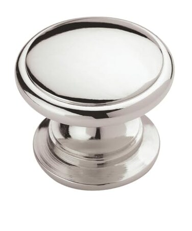 Amerock Cabinet Knob Polished Chrome 114 inch 32 mm Diameter Ravino 25 Pack Drawer Knob Cabinet Hardware