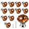 ANJUU 10 Pcs 30mm Silver Plated Base Diamond Shape Crystal Glass Cabinet Knob Drawer Knob Pull Handle Used for Kitchen Dresser Door Cupboard Amber