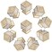LANC Crystal Cabinet Knobs and Pulls DrawerFurniture Handles Included Screws All Metal Stylish Shiny Kitchen Hardware 10 Pack Gold B1002GP10