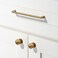 khtumeware 25 Pack 1 Inch 25mm Diameter Round Solid Vintage Antique Brass Finish Kitchen Cabinet KnobsBall Cabinet knobs