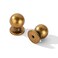 khtumeware 25 Pack 1 Inch 25mm Diameter Round Solid Vintage Antique Brass Finish Kitchen Cabinet KnobsBall Cabinet knobs