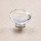 CLCTK 16 Pack Glass Cabinet Knobs and Pulls Oval Crystal Knobs for Dresser Drawers Brushed Nickel Kitchen Cabinet Knobs Egg Shape