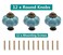 Seimneire 12pcs Celadon Pumpkin Knobs Vintage Ceramic Cabinet Knobs Dresser Drawer Door Knobs Drawer Pulls Dresser Handles with Mounting Screws