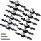 ESreake 12 Pack Black Diamond Clear Crystal Glass Decorative Knobs with PlateDrawer Dresser Knobs Pulls Handles with 3 Kinds of Screws for Kitchen Bathroom Office 12 Pack Small Black