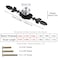 ESreake 12 Pack Black Diamond Clear Crystal Glass Decorative Knobs with PlateDrawer Dresser Knobs Pulls Handles with 3 Kinds of Screws for Kitchen Bathroom Office 12 Pack Small Black