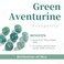 Rockcloud Pack of 2 Green Aventurine Hexagon Shape Crystal Stone Cabinet Knobs with Screws Drawer Pulls Decorative Knobs for Home Dresser Cupboard Closet Door