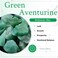 mookaitedecor Set of 4 Green Aventurine Crystal Wand Drawer Knobs and Pulls Stone Cabinet Knobs Brass Handles for Kitchen Dresser Door Decor