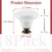 Suiwotin Vintage 8pcs White Ceramic Cabinet Knobs Pulls for Closet Cupboard Furniture