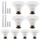 Suiwotin Vintage 8pcs White Ceramic Cabinet Knobs Pulls for Closet Cupboard Furniture