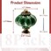 Suiwotin 8pcs Ceramic Pumpkin Cabinet Knobs Dark Green Vintage Drawer Knobs for Vanity Closet Cupboard