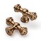 Asidrama 10 Pack Champagne Bronze Kitchen Cabinet Knobs Brushed Brass Gold Cabinet Hardware for Dresser Drawers