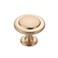 Alzassbg 25 Pack Brushed Brass Cabinet Knobs 114 Inch Diameter Round Kitchen Knobs for Cabinets and Drawers AL6012BB