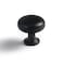 Goo-Ki GooKi Elegant Black Zinc Alloy Cabinet Handles Single Hole Center Affordable Luxury Cabinet Pull Hardware for Bedroom Kitchen 6 Pack
