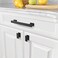 Asidrama 25 Pack Matte Black Kitchen Cabinet Knobs Dresser Knobs Drawer Knob Cabinet Hardware Zinc Knob for Dresser Drawers