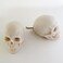 ZILucky 2 Pack Skull Drawer Knobs Cabinet Knobs Drawer Pulls Halloween Home Decor Skeleton Home Decor Witchy Decor 2 Grayish White
