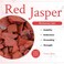mookaitedecor Brushed Brass with Red Jasper Double Crystal Points Drawer Pulls Cabinets Handles Door Knobs for Dresser Cupboard Kitchen Decor