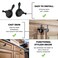 Zeckos Set of 6 Black Mini Cast Iron Skillet Drawer Pulls Decorative Kitchen Cabinet Knobs for Rustic Charm Simple Installation Each 225 Inches in Height