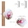 Tverghvad Ceramic Hand Painted Drawer Knobs 8 Pack Vintage Flower Round Cabinet Knobs and Pulls Kitchen Furniture Knobs for DresserCupboardWardrobeCloset Pink 8 Pieces