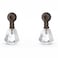 Hobby Lobby Antique Bronze Glass Teardrop Knob Premium Decorative Knobs for Cabinets and Drawers Novelty Furniture Knobs and Pulls for DIY Hardware Crafts Vanity Dresser Hardware for Home Decor Set of