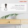 Hobby Lobby Antique Bronze Glass Teardrop Knob Premium Decorative Knobs for Cabinets and Drawers Novelty Furniture Knobs and Pulls for DIY Hardware Crafts Vanity Dresser Hardware for Home Decor Set of