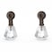 Hobby Lobby Antique Bronze Glass Teardrop Knob Premium Decorative Knobs for Cabinets and Drawers Novelty Furniture Knobs and Pulls for DIY Hardware Crafts Vanity Dresser Hardware for Home Decor Set of