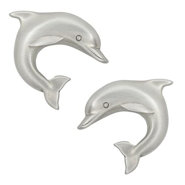 Costello Coastal Knobs Costello Coastal Dolphin Cabinet Knobs Matched Pair Artist Pewter Collection Hardware