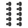 Renovators Supply Manufacturing Wrought Iron Floral Mission Cabinet Hardware Knobs Black 15 Dia Set of 10