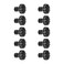 Renovators Supply Manufacturing Wrought Iron Floral Mission Cabinet Hardware Knobs Black 15 Dia Set of 10