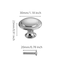 AUXBC 25 Pcs Round Drawer Knobs Silver Cabinet Pulls 30mm Single Hole Mushroom Style Metal for Drawer Closet Dresser Cupboard Wardrobe Door Kitchen with Screws