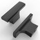 Asidrama 30 Pack Matte Black Kitchen Cabinet Knobs Drawer Cabinet Hardware Zinc Knobs for Dresser Drawers
