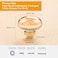 CLCTK 4 Pack Champagne Crystal Cabinet Knobs Gold Cabinet Glass Knobs for Dresser Drawers Brass Furniture Hardware Pulls Oval