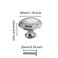 AUXBC 50 Silver Cabinet Knobs 30mm Mushroom Drawer Handle Pulls Metal Drawer Pulls for Cupboard Kitchen with Screws
