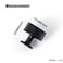 Goo-Ki GooKi Elegant Black Zinc Alloy Cabinet Large Knob Single Hole Striped Decorations Cabinet Pull Hardware for Bedroom Kitchen 6 Pack