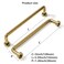 khtumeware 10 Pack Burnished Antique Brass Cabinet Pulls 5 Hole Center Classic Vintage Drawer Handles Kitchen Cupboard Bathroom Dresser Cabinet Hardware