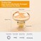 CLCTK 16 Pack Gold Champagne Crystal Cabinet Knobs Oval Glass Knobs for Dresser Drawers Brass Furniture Hardware Pulls